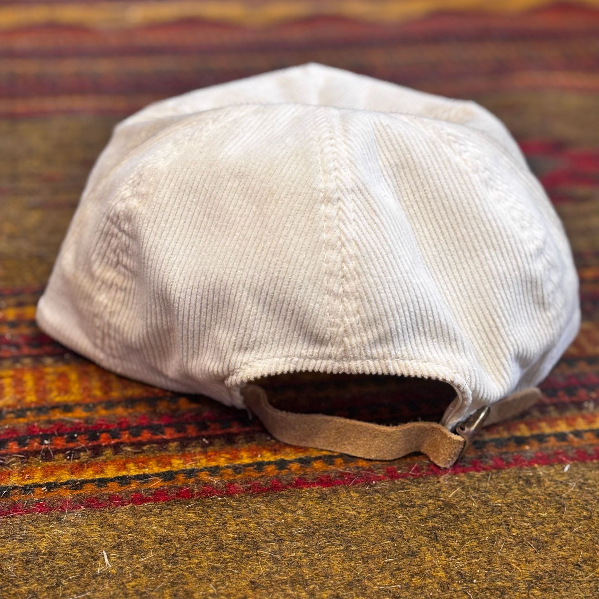 Vintage ‘90s Fila White Corduroy Flat Bill Hat with Embroidered Logo 4