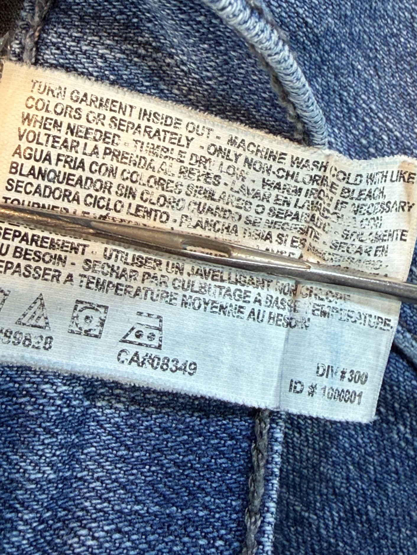 Gloria Vanderbilt Straight Jeans Size 18W Blue Denim Pre-Owned 12