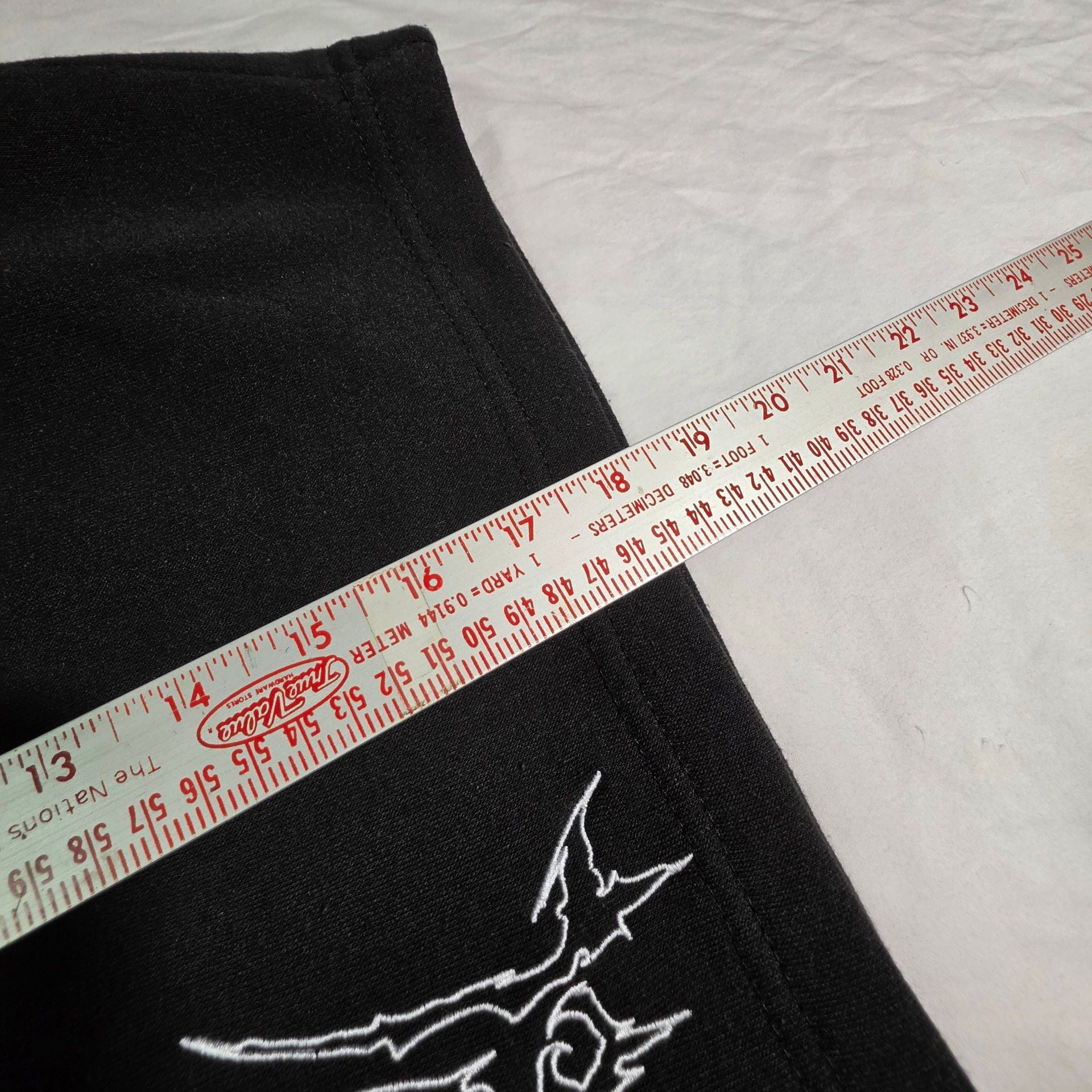 Rebel Vengeance Skull Embroidered Shorts Size M Black Polyester 7