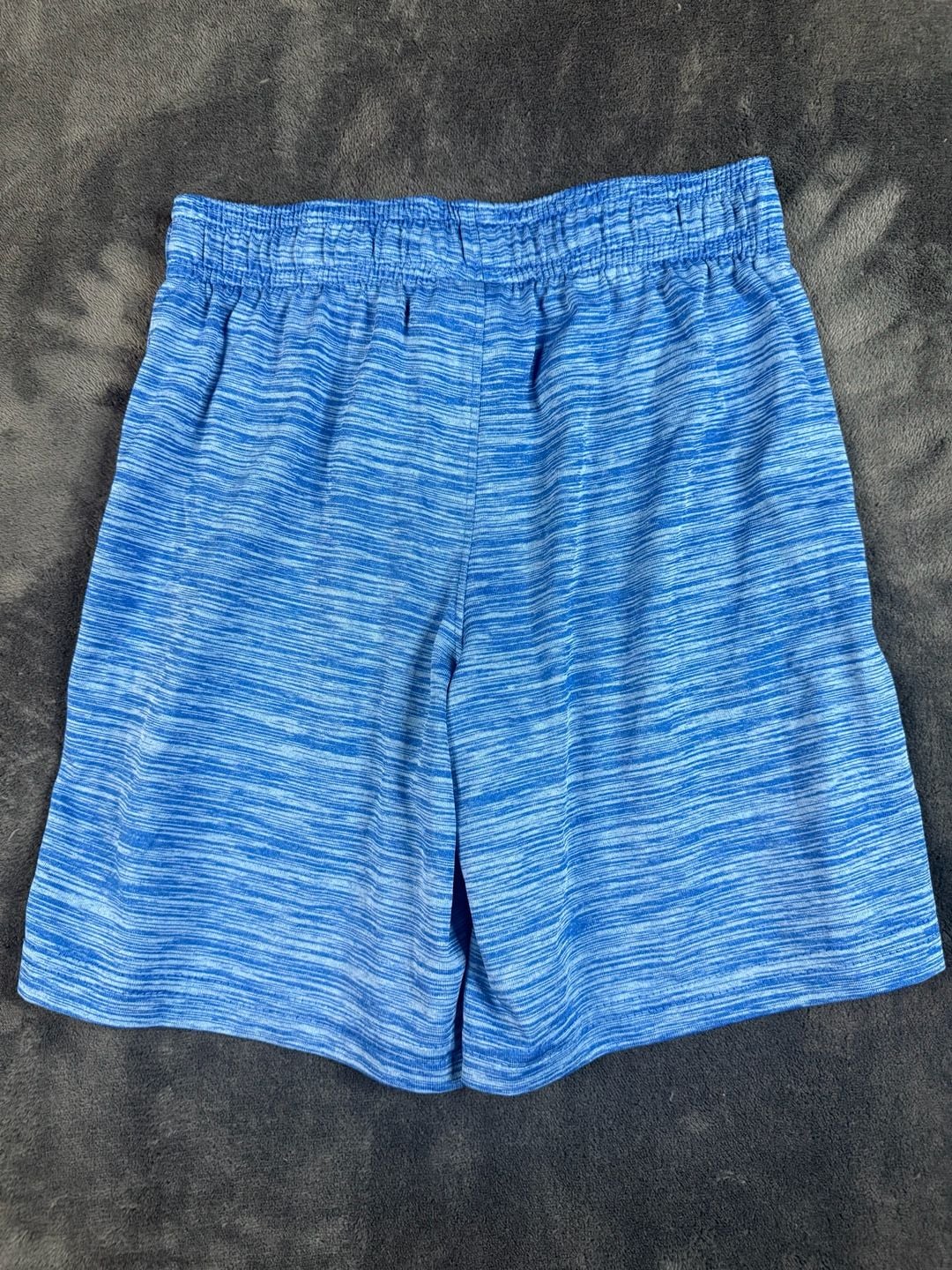 Kids Under Armour Athletic Shorts Size 6 Blue Space Dye Polyester#184 5