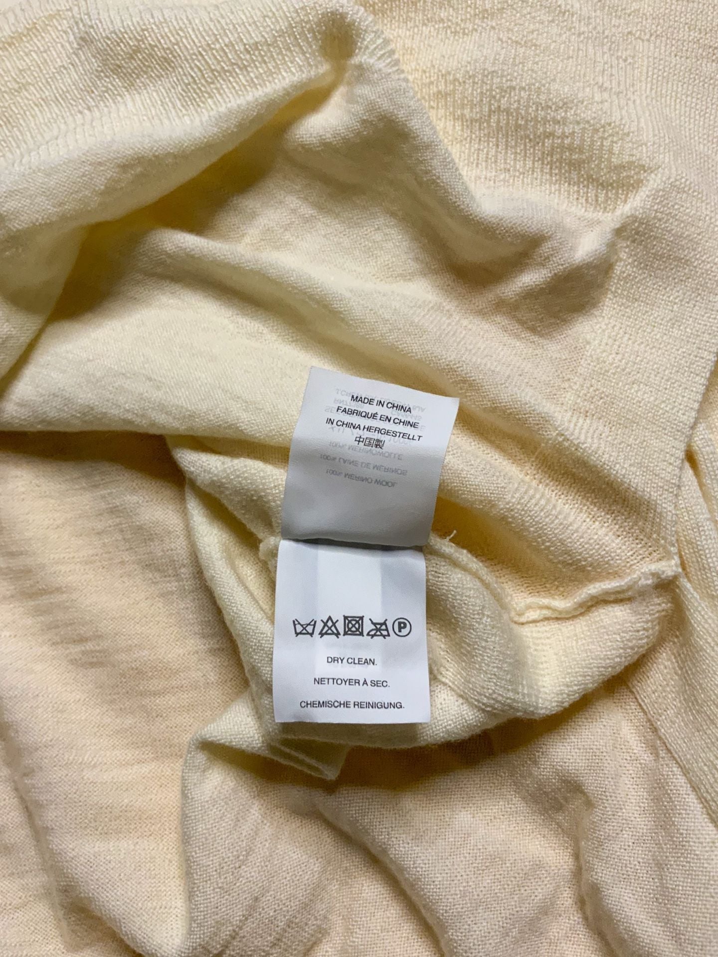 J.Crew V-Neck Sweater Women’s Size S Cream Ruffled Cuffs 6