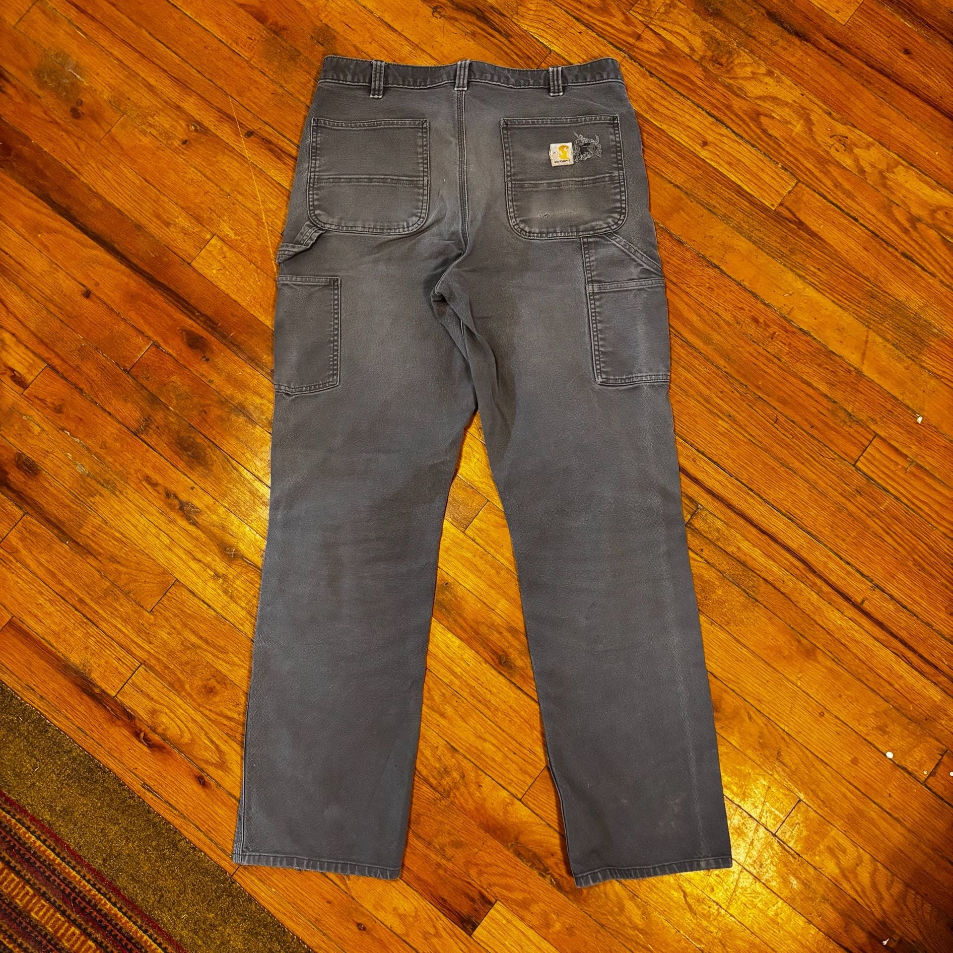 Carhartt 103334 Double Knee Work Pants 36x36 Relaxed Fit DISTRESSED 3