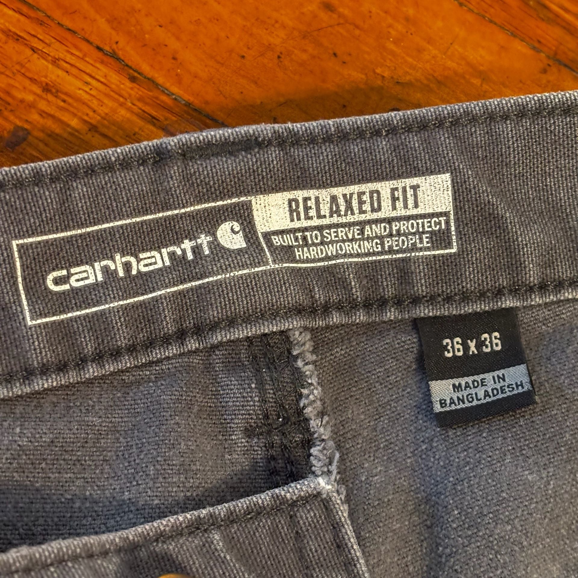 Carhartt 103334 Double Knee Work Pants 36x36 Relaxed Fit DISTRESSED 5