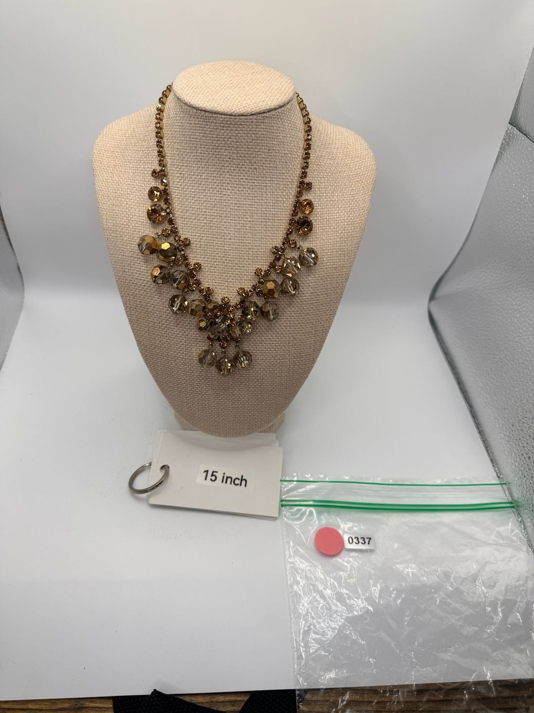 Juliana Rhinestone Crystal Dangle Statement Necklace 15 Inch 4