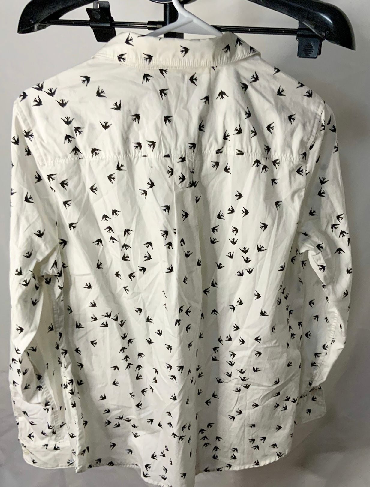 Banana Republic Soft Wash Shirt Women’s Size S Bird Print 4