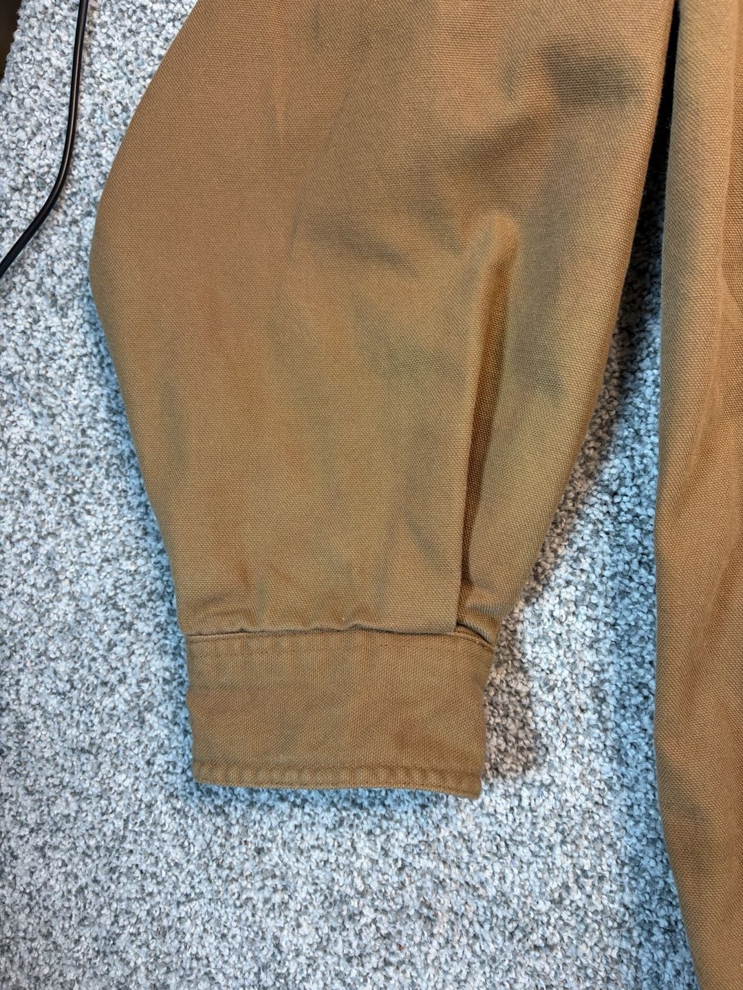 Carhartt S96BRN Lined Shirt Jacket XL Brown Flannel Lined Cotton Workwear 9