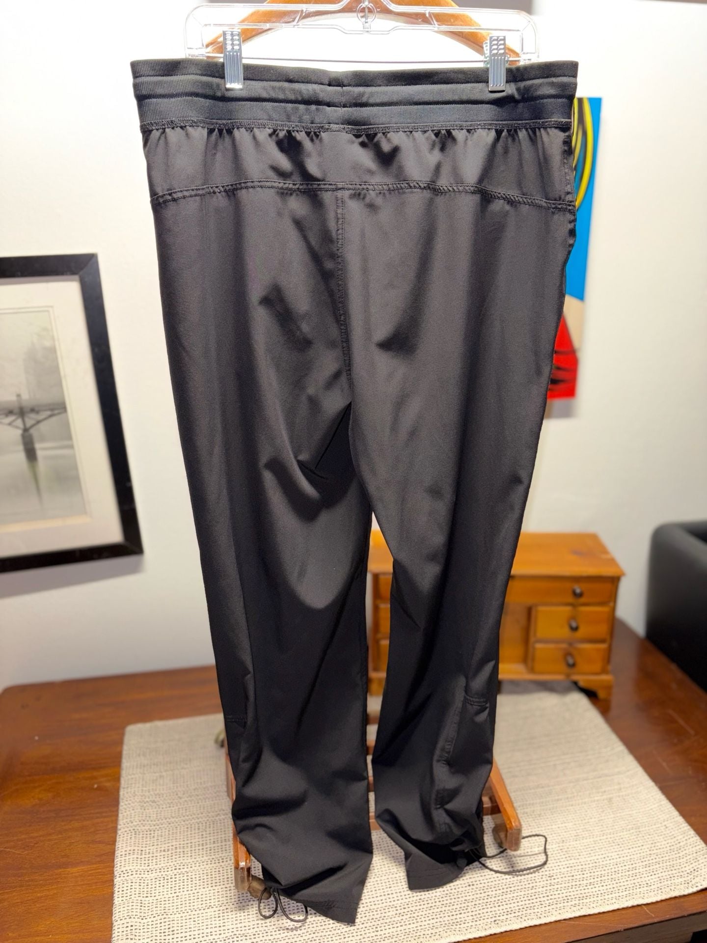 Jockey Scrub Pants Size L Black Drawstring Cargo Jogger 6