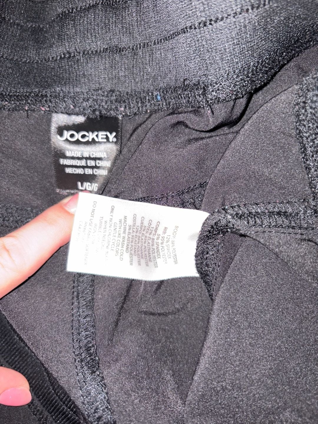 Jockey Scrub Pants Size L Black Drawstring Cargo Jogger 7