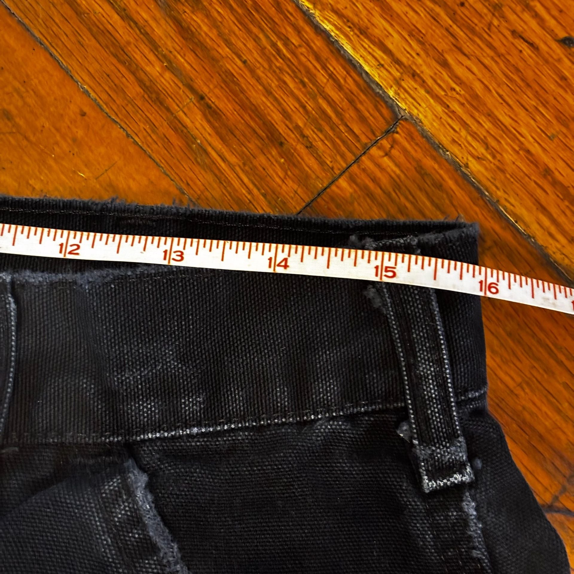 Vintage 2006 Carhartt Black Carpenter Pants 34x32 DISTRESSED 6