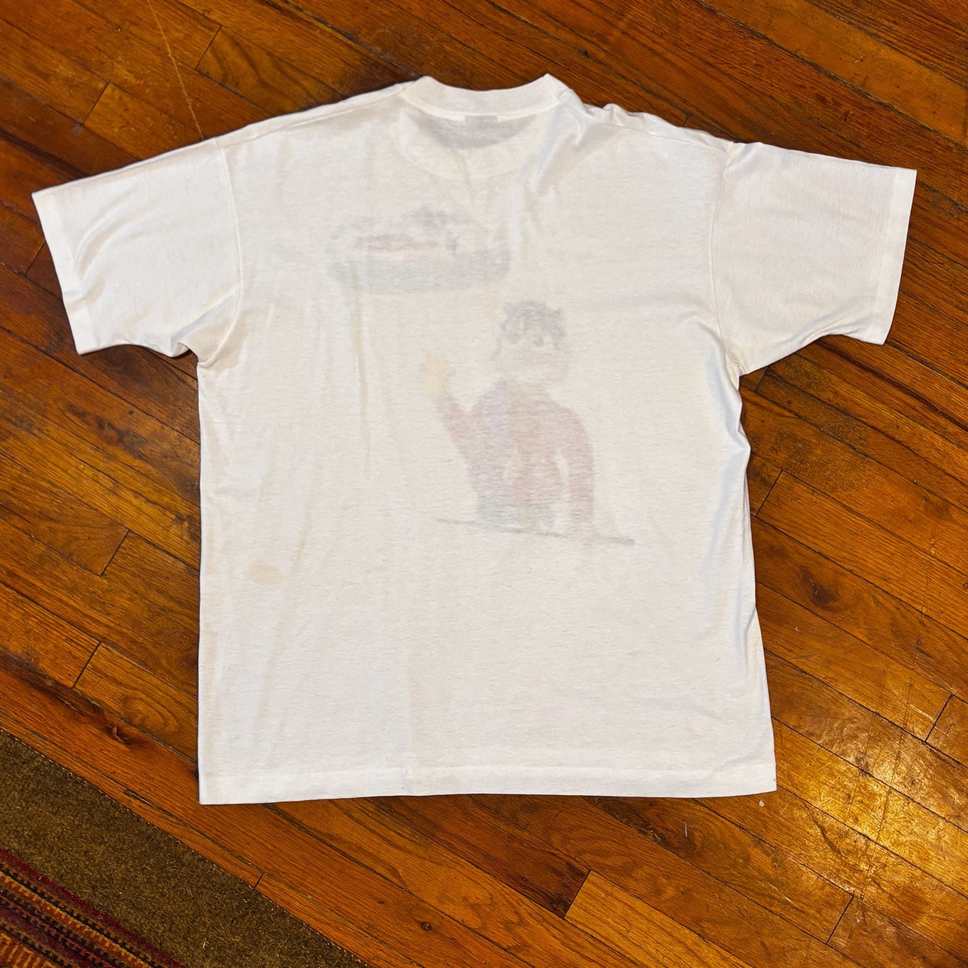 Vintage Custom Drawn Graphic T-Shirt XL of “Jack” dreaming of Fishing with Beer 8