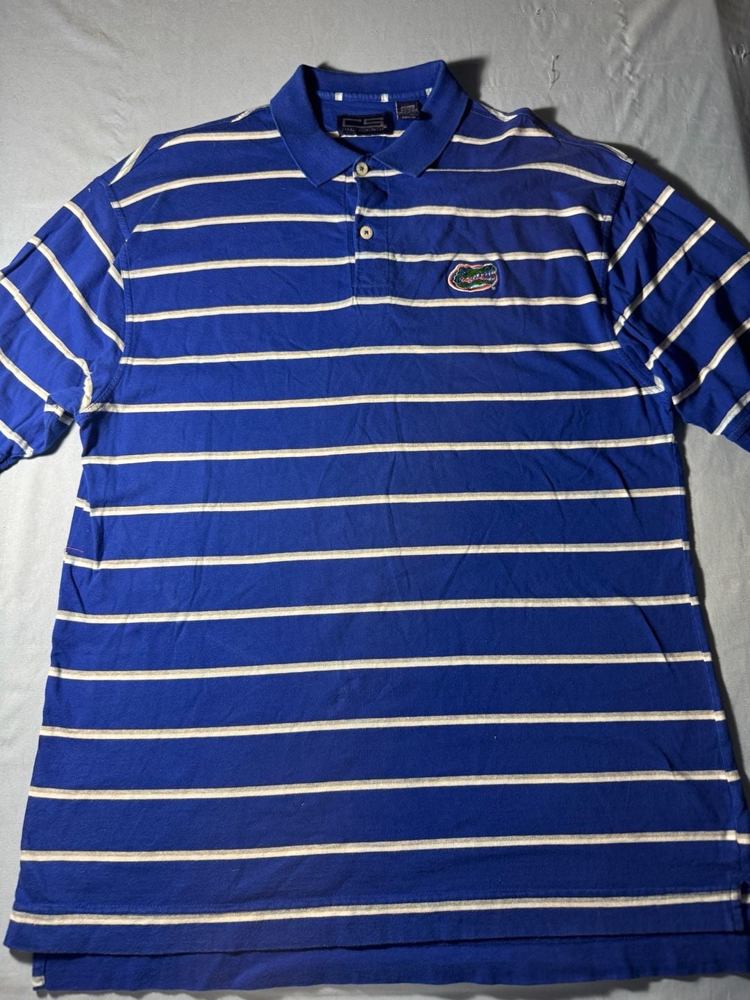 Crable Sportswear Florida Gators Polo Shirt Size XL Blue Striped 3