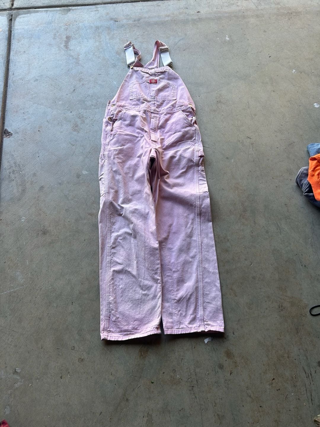 Dickies Pink Cotton Utility Overalls 2