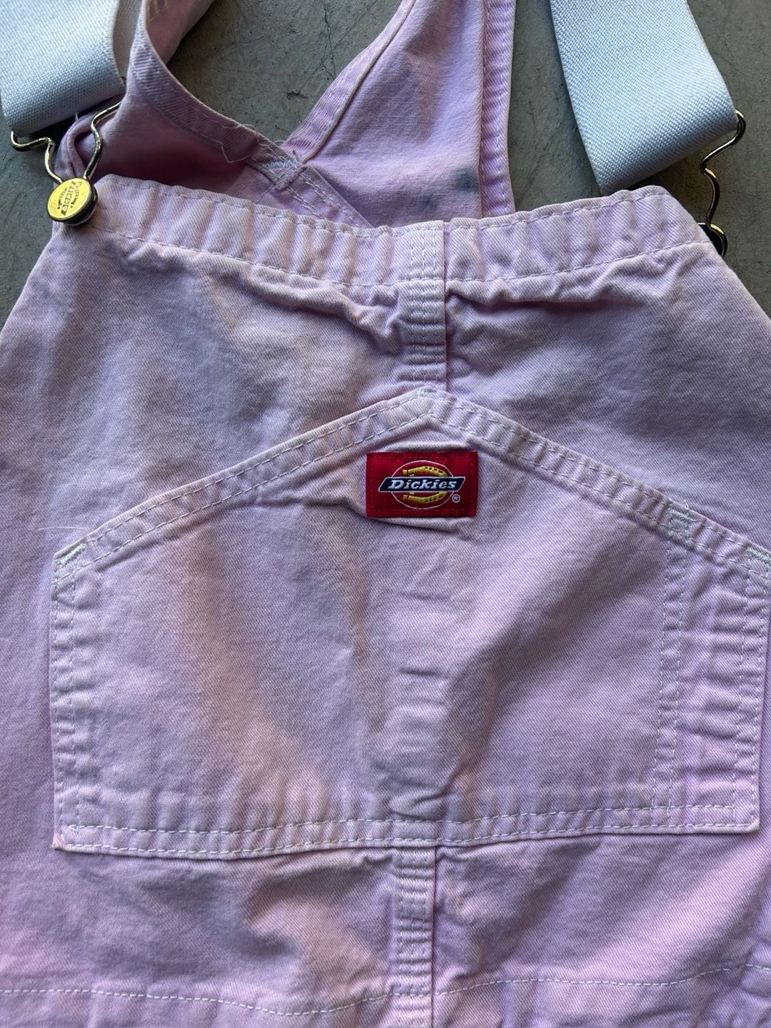 Dickies Pink Cotton Utility Overalls 3