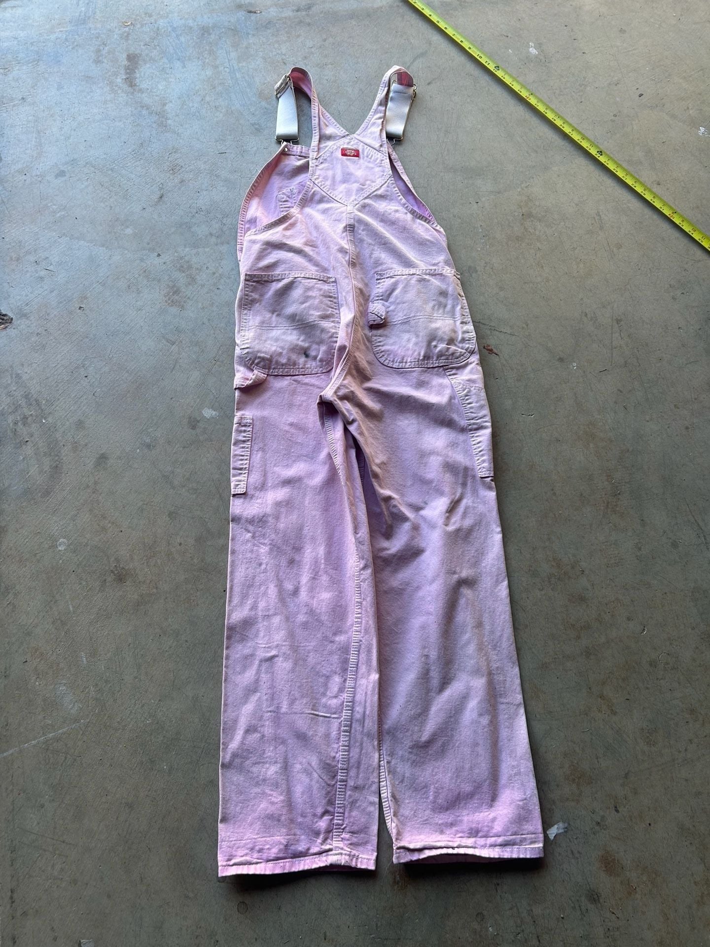 Dickies Pink Cotton Utility Overalls 6