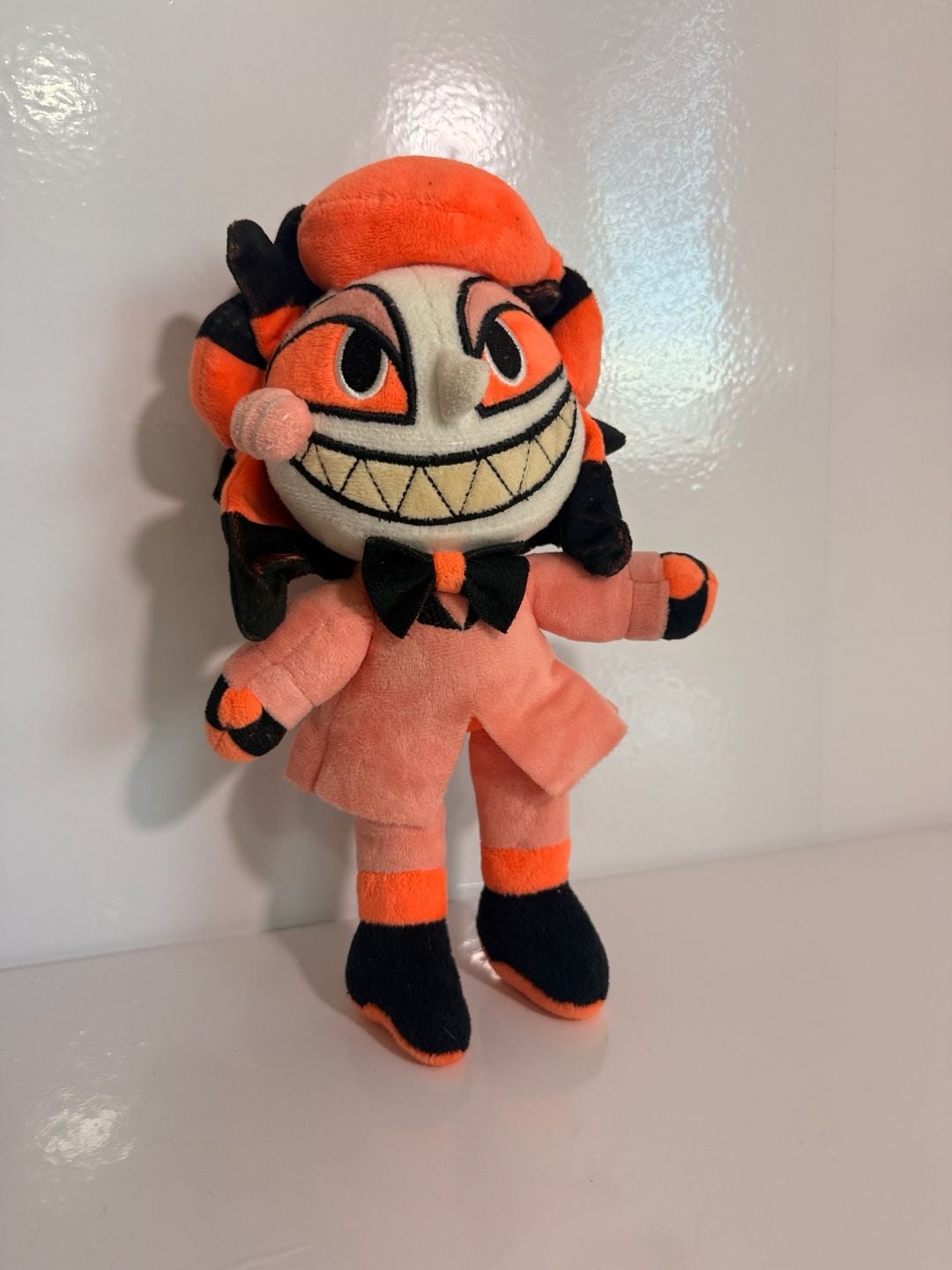 Hazbin Hotel Alastor Plush Doll Orange & Black Stuffed Toy 1