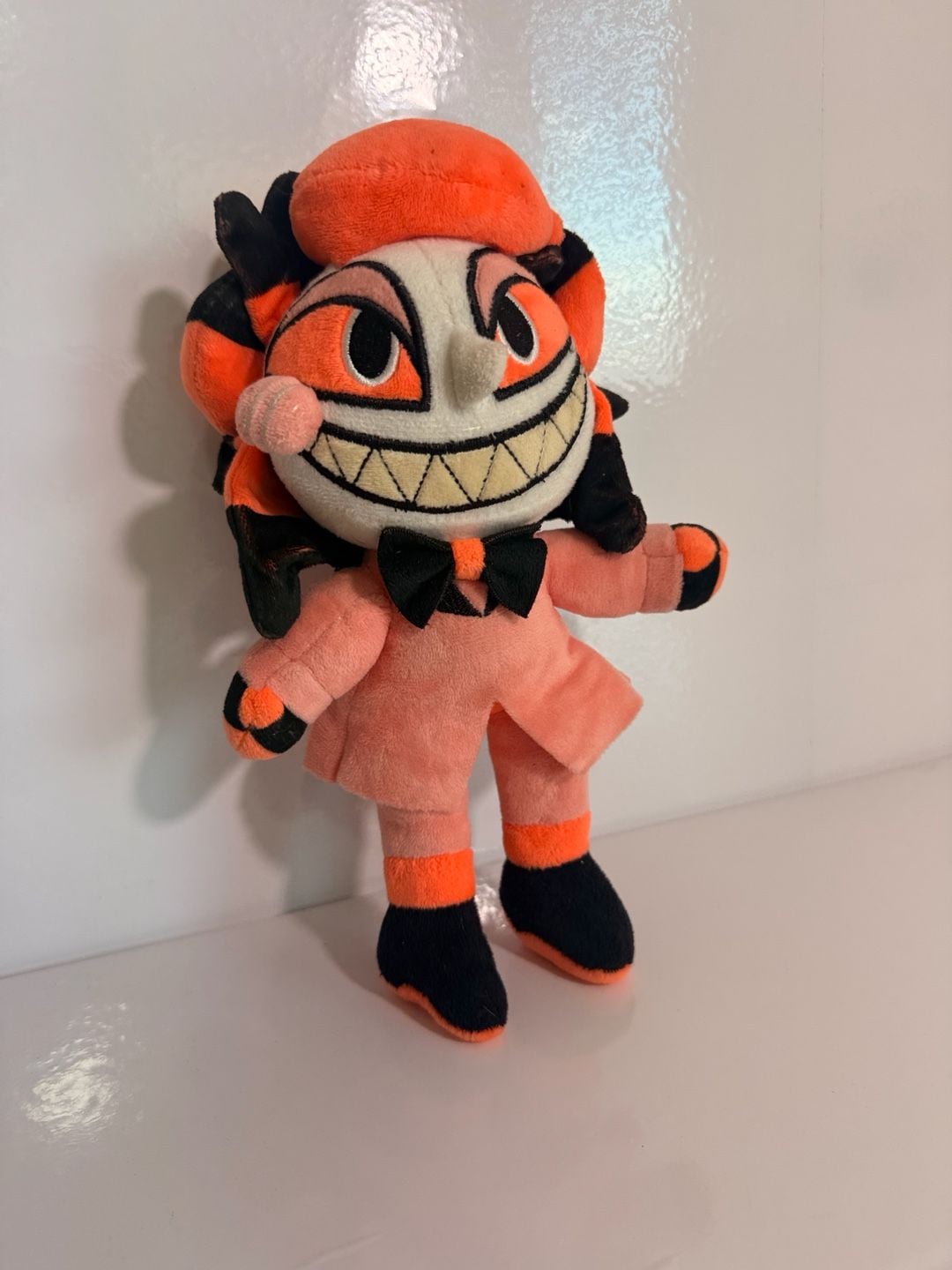 Hazbin Hotel Alastor Plush Doll Orange & Black Stuffed Toy 4