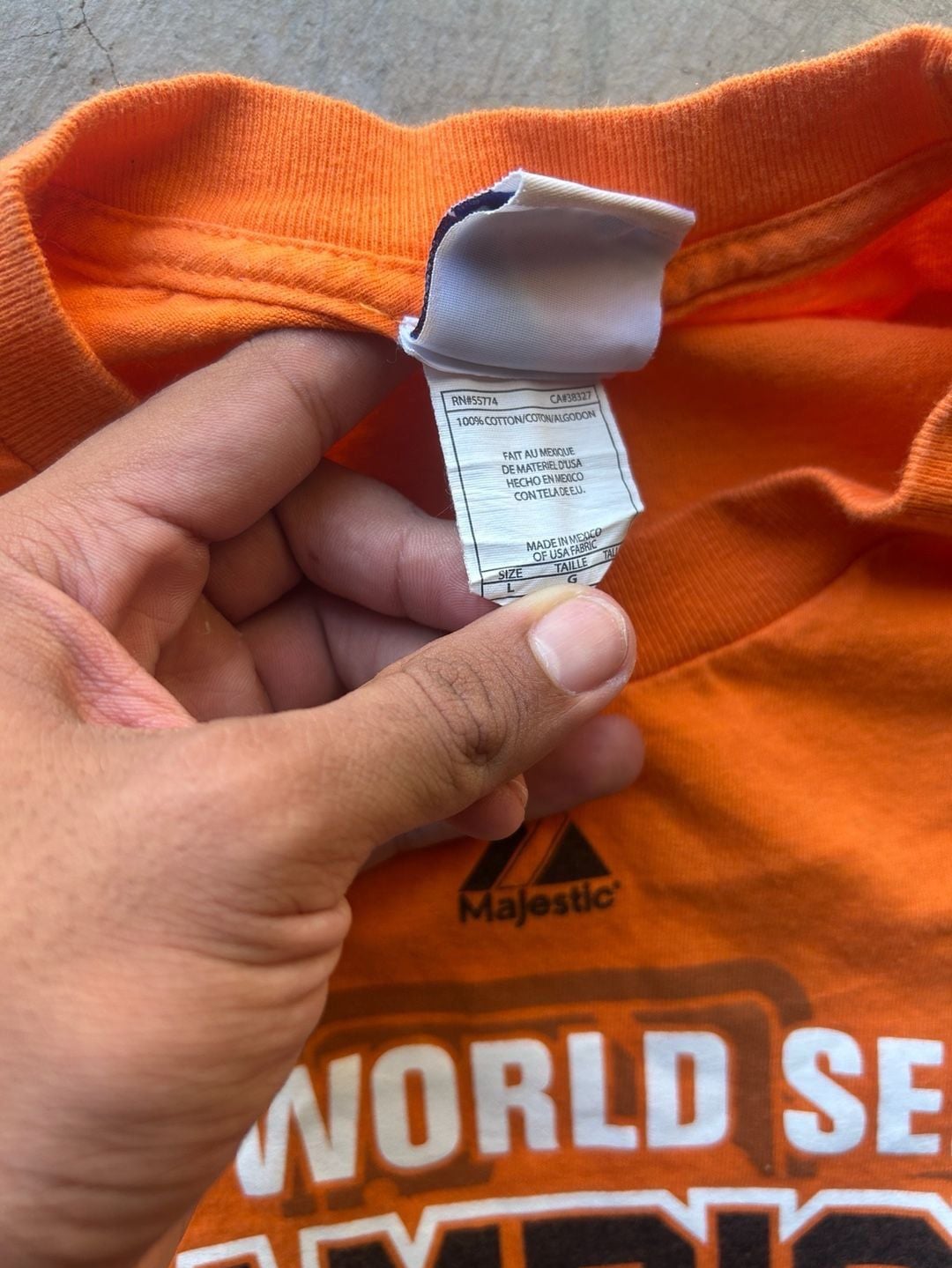 Majestic San Francisco Giants 2010 World Series Champions T-Shirt 3