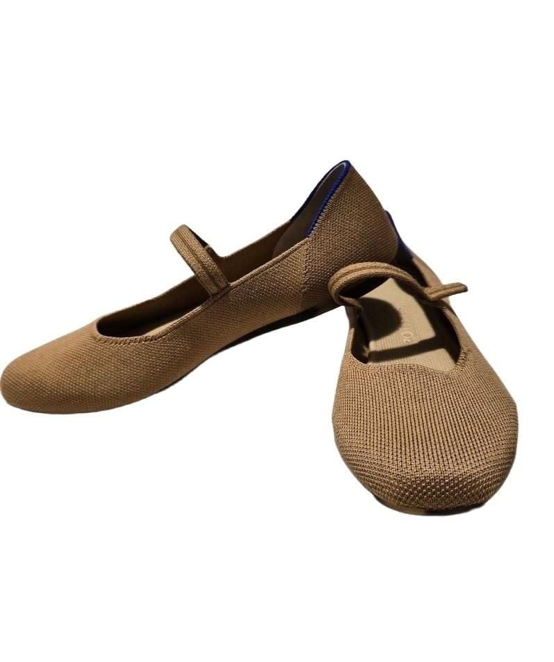 Rothy's The Mary Jane Flats Tan Knit 10