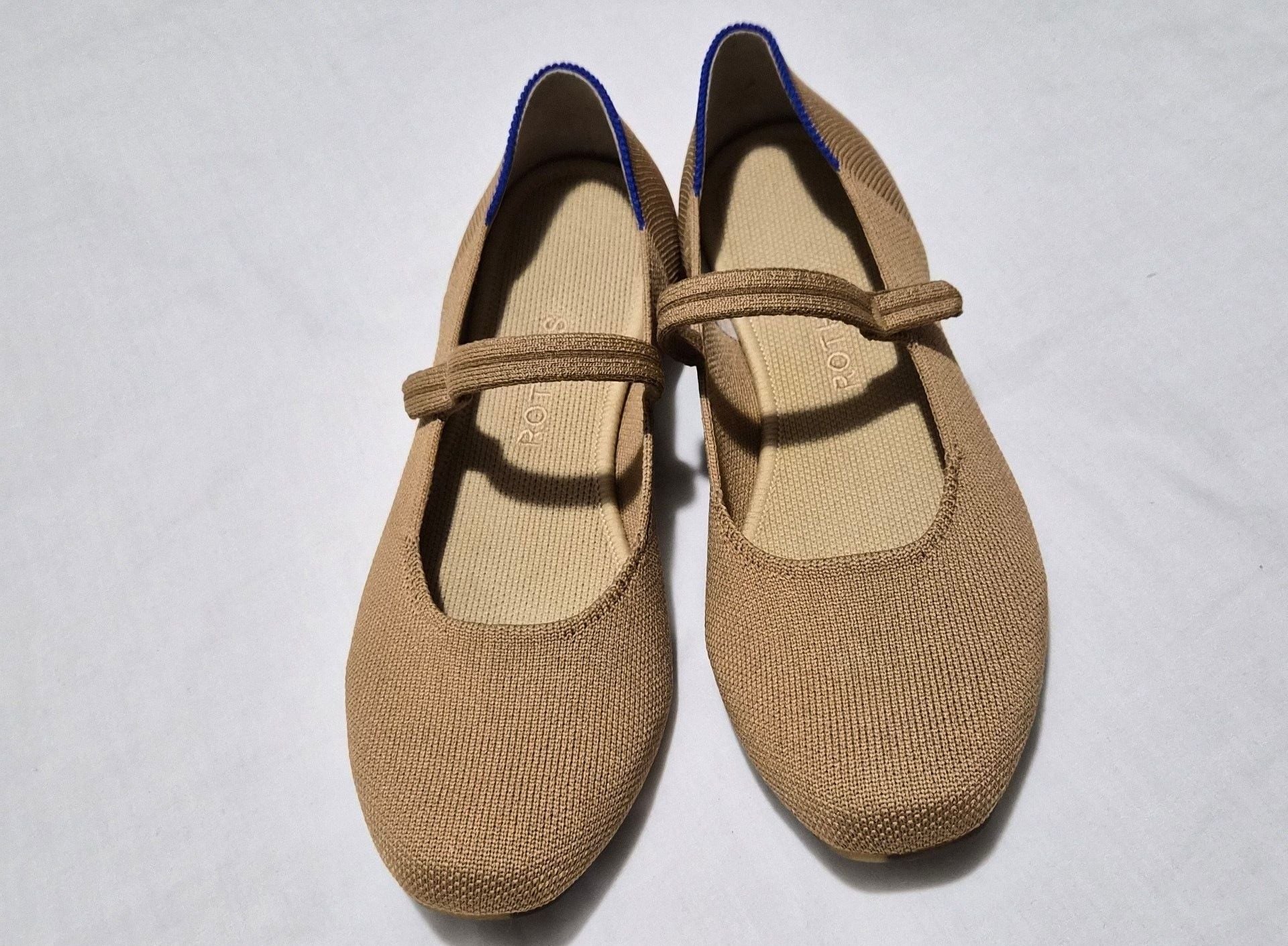 Rothy's The Mary Jane Flats Tan Knit 3