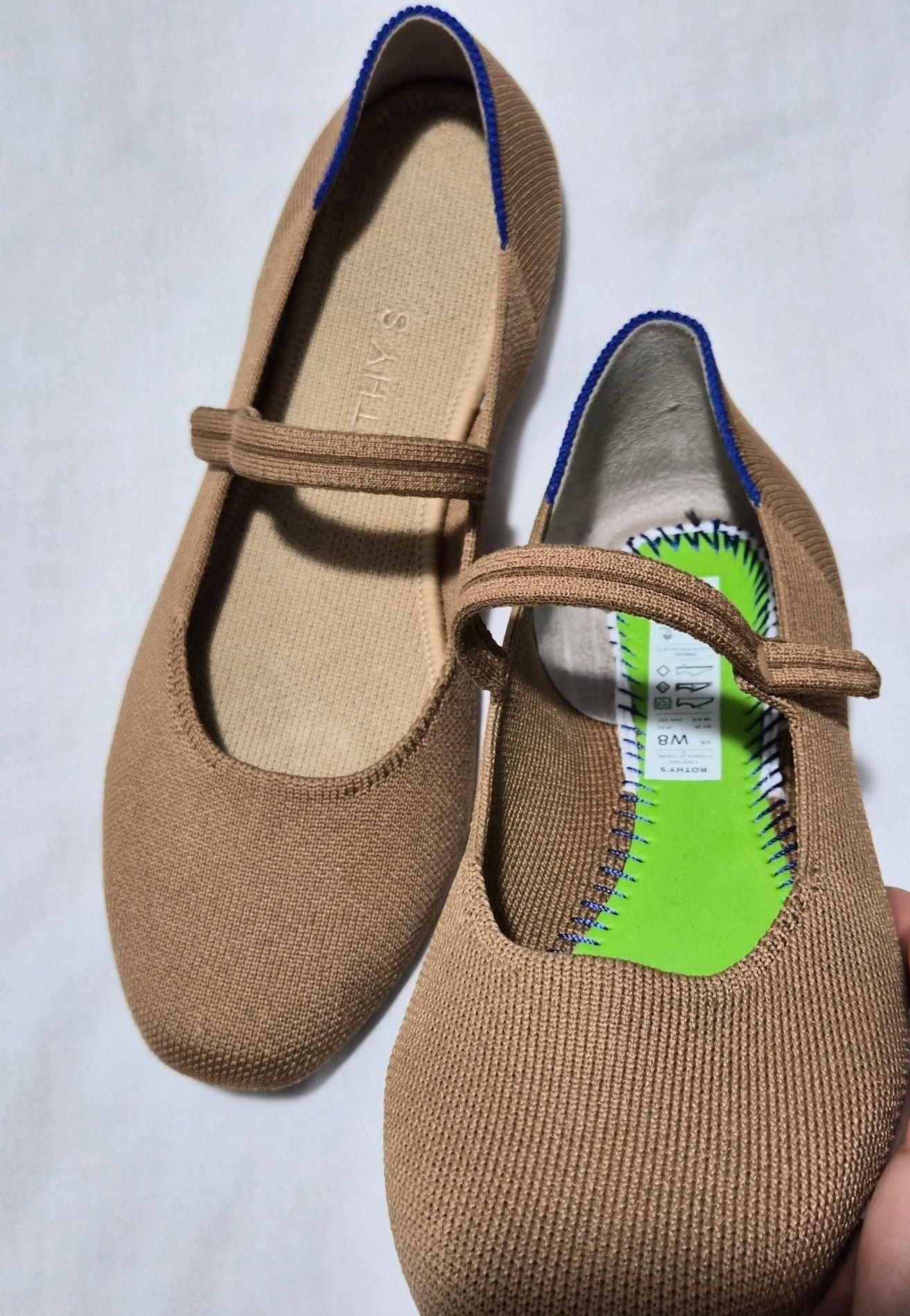 Rothy's The Mary Jane Flats Tan Knit 17