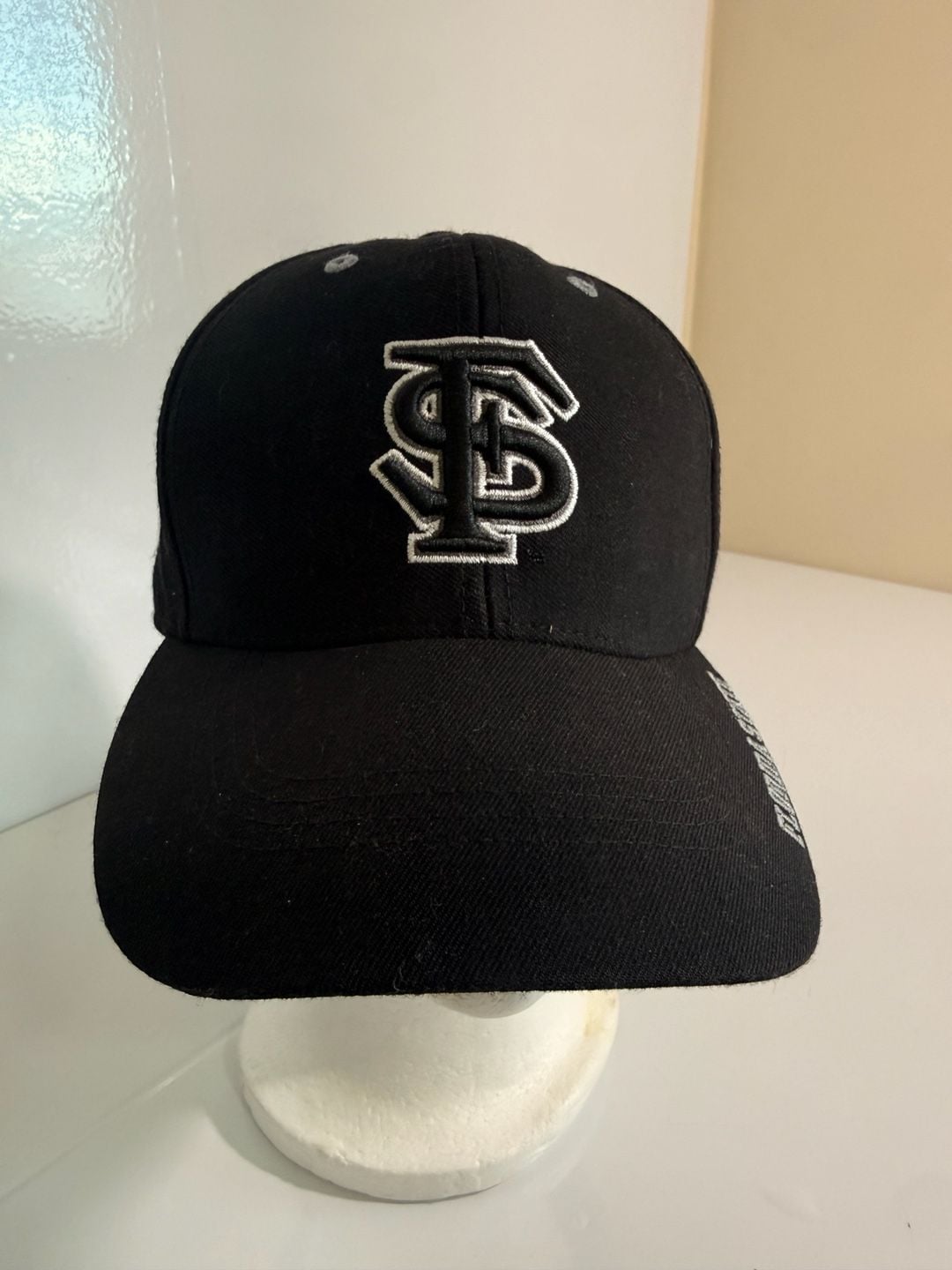 Florida State University Hat Cap Black Embroidered FSU 2