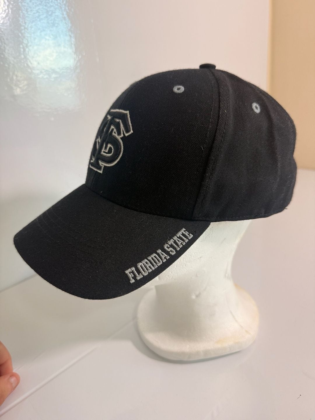 Florida State University Hat Cap Black Embroidered FSU 3
