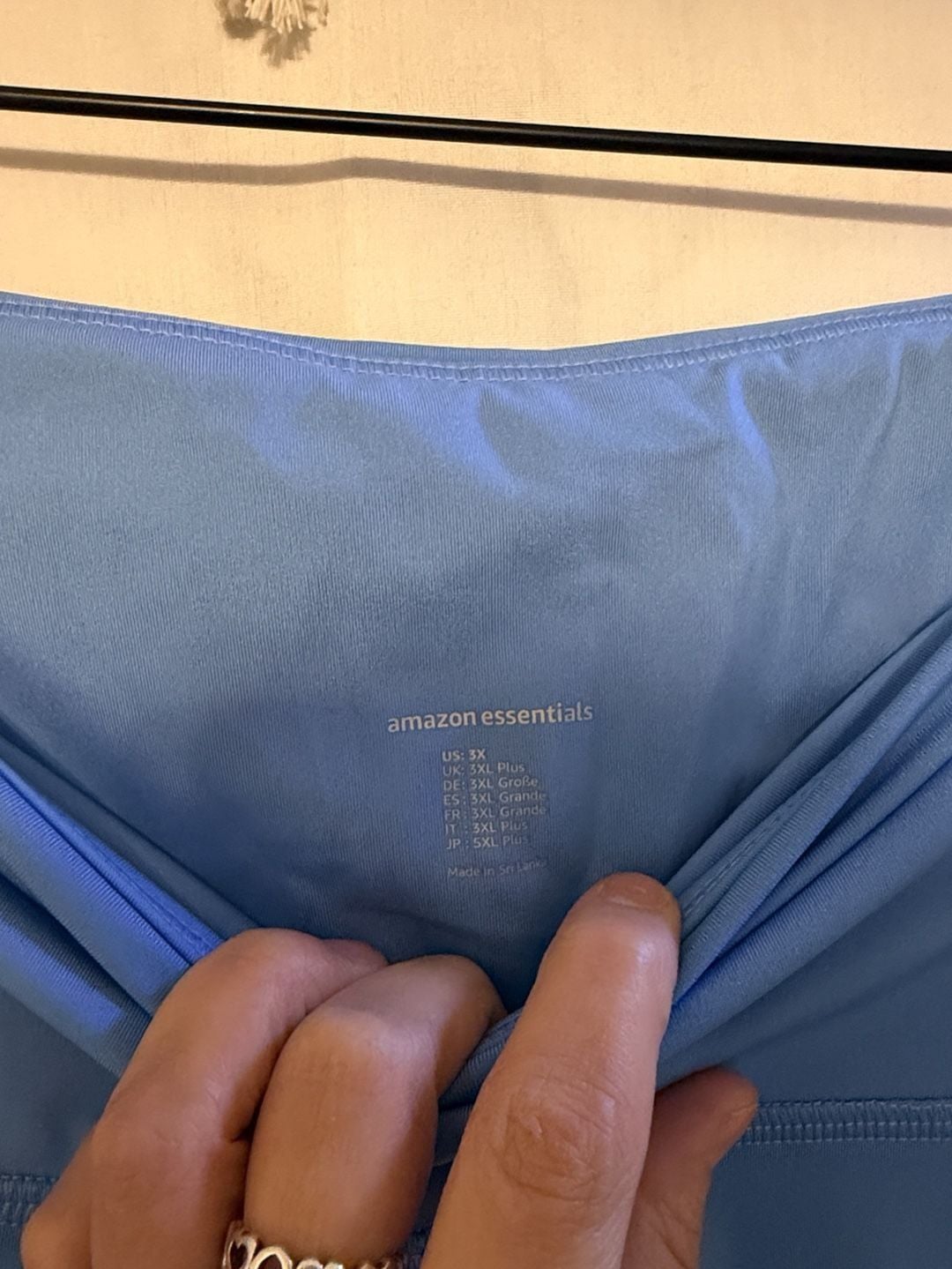 Amazon Essentials Leggings Size 3X Blue High Waist Activewear 5
