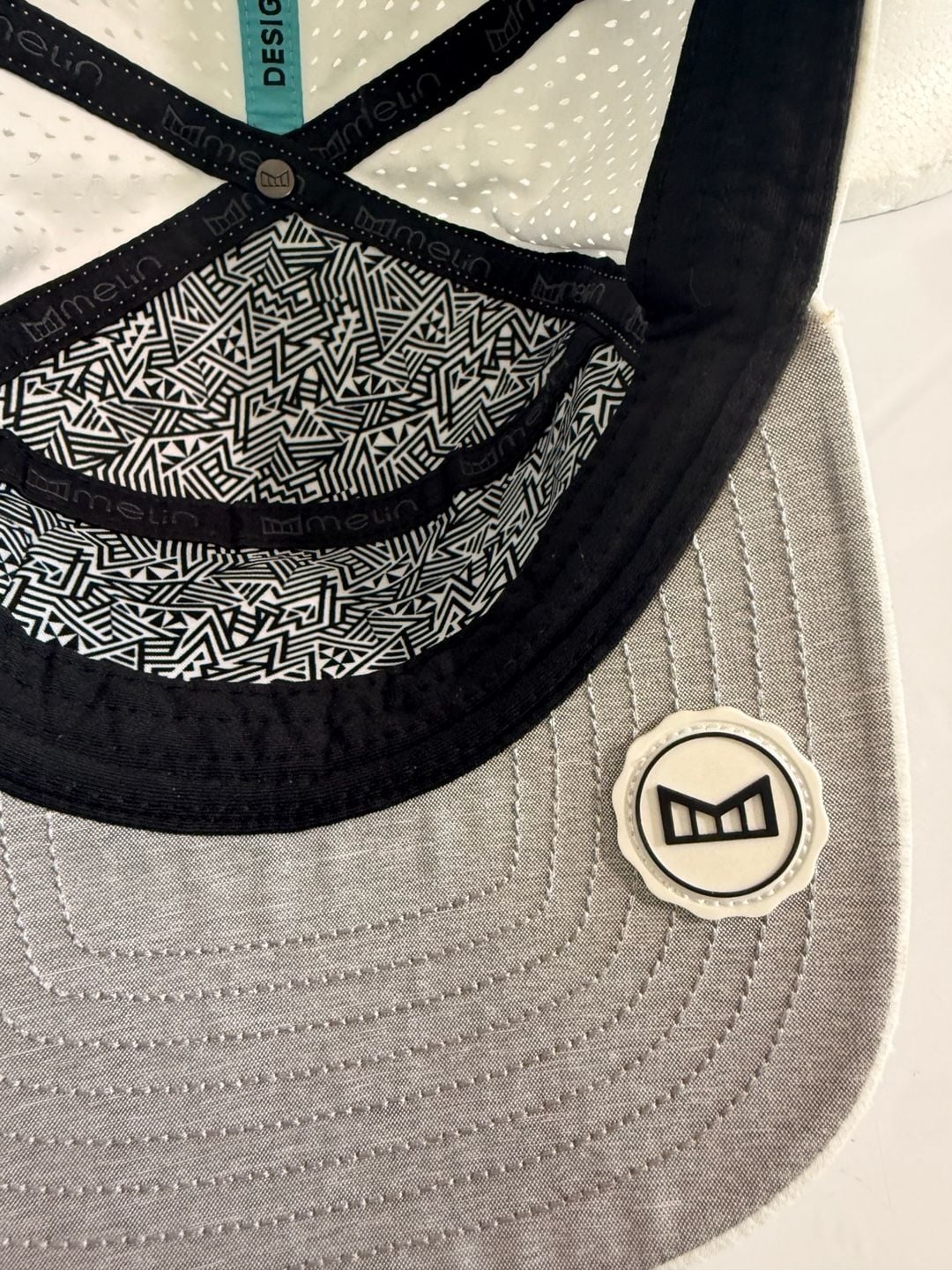 Melin Hydro Trenches Icon Snapback Hat Cobblestone Brindle ..., 8