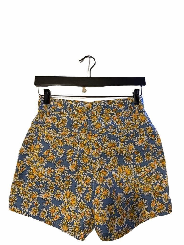 Stone Gear Vintage Daisy Floral Print Shorts Size 11 Blue High Rise 5