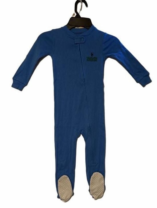 Amazon Essentials Marvel Wakanda Forever Footed Sleeper 24M Blue 2