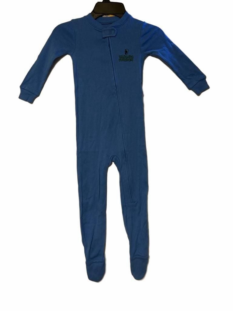 Amazon Essentials Marvel Wakanda Forever Footed Sleeper 24M Blue 3