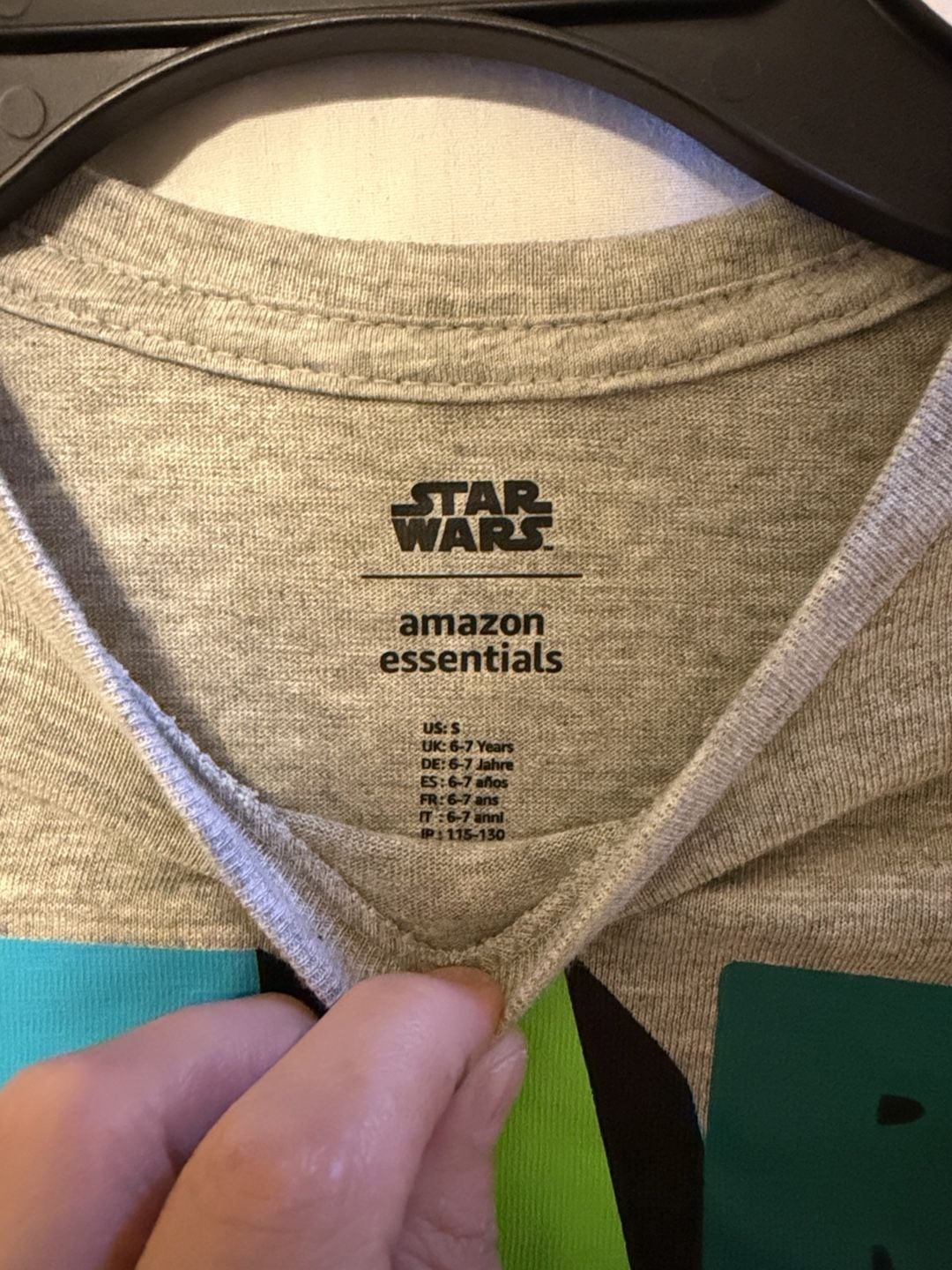 Amazon Essentials Star Wars Graphic Long Sleeve T-Shirt Size S (6-7) 3