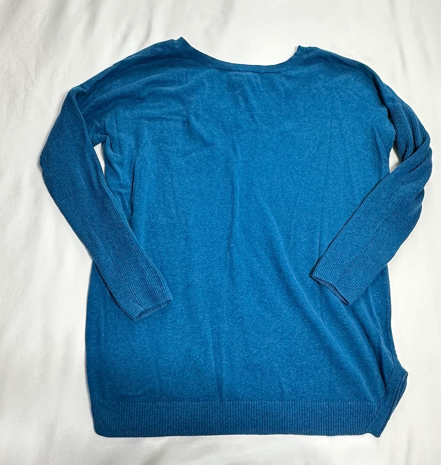 American Eagle Outfitters V-Neck Sweater Size L Blue Pullover 5