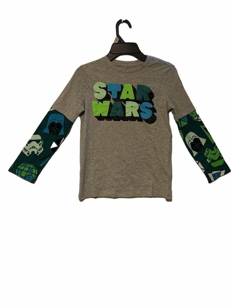 Amazon Essentials Star Wars Graphic Long Sleeve T-Shirt Size S (6-7) 1