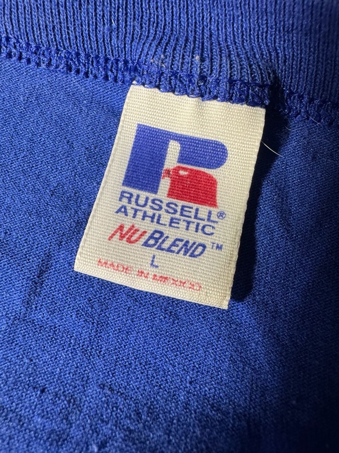 Vintage Russell Athletic New York Mets Henly Shirt Blue 3