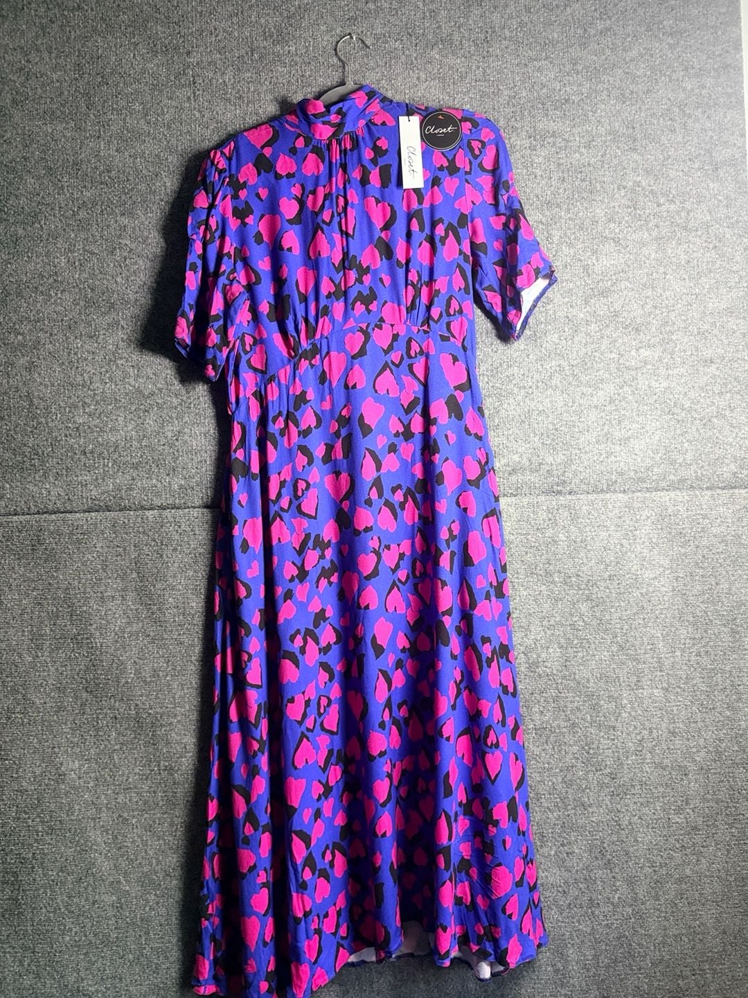 Closet London New Dress Blue Pink Size 10 2