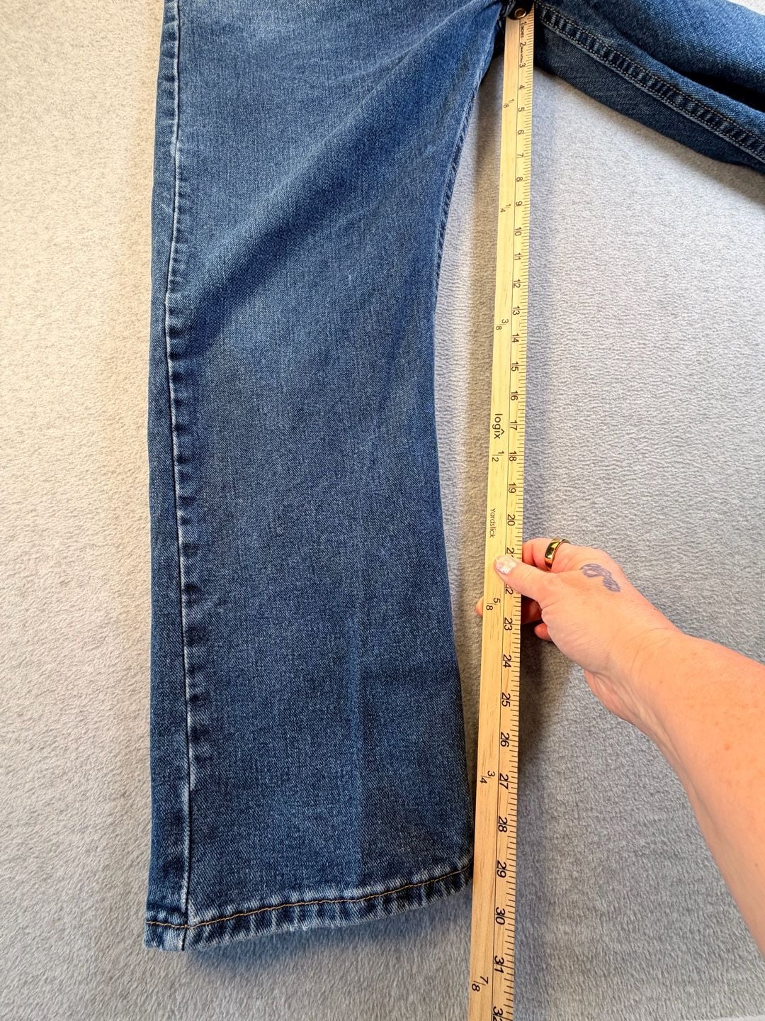 Wrangler Regular Fit Jeans 40x30 Straight Leg Blue Denim 4