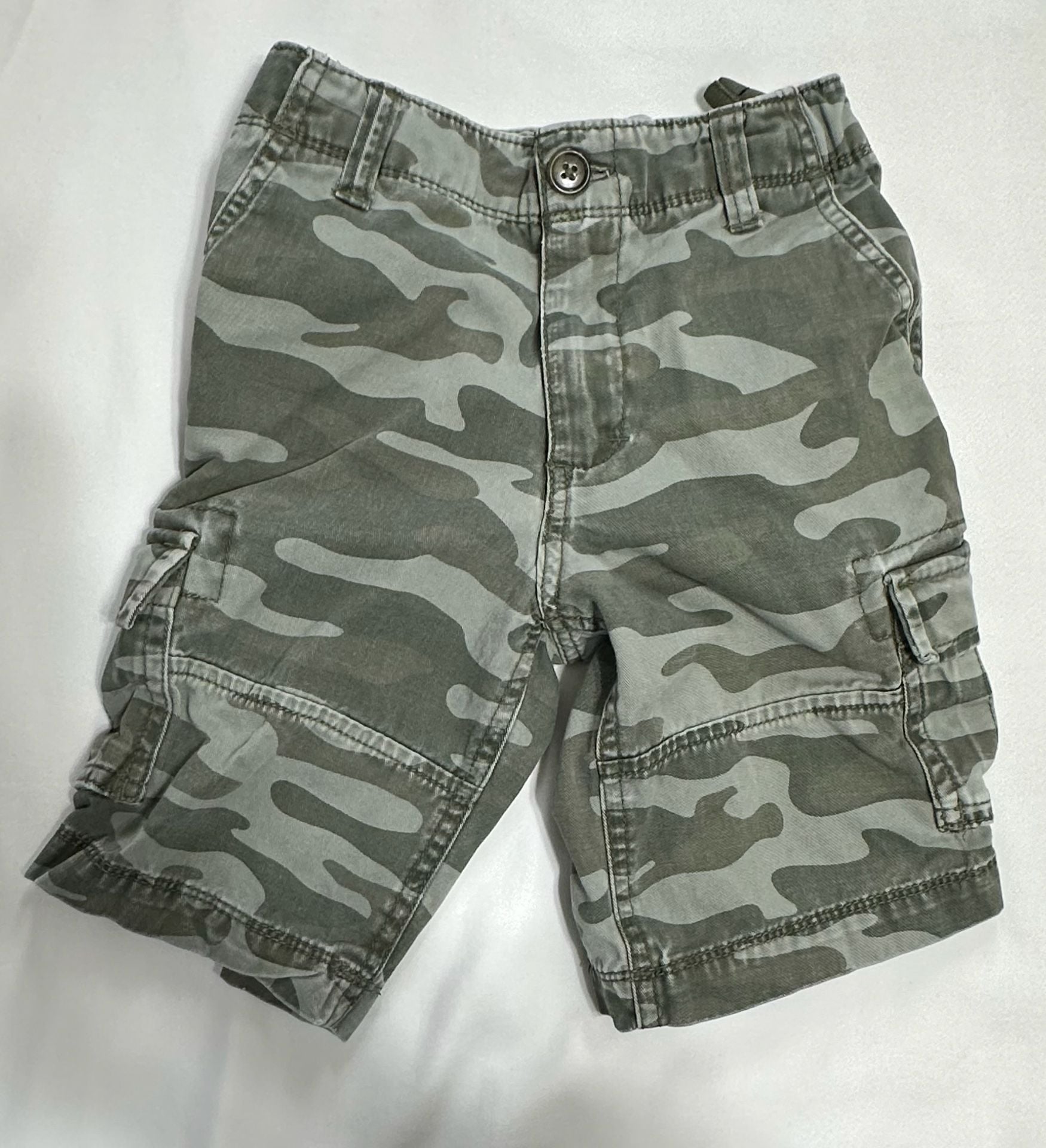 Carter's Camo Cargo Shorts Size 5 Green Military Print 2