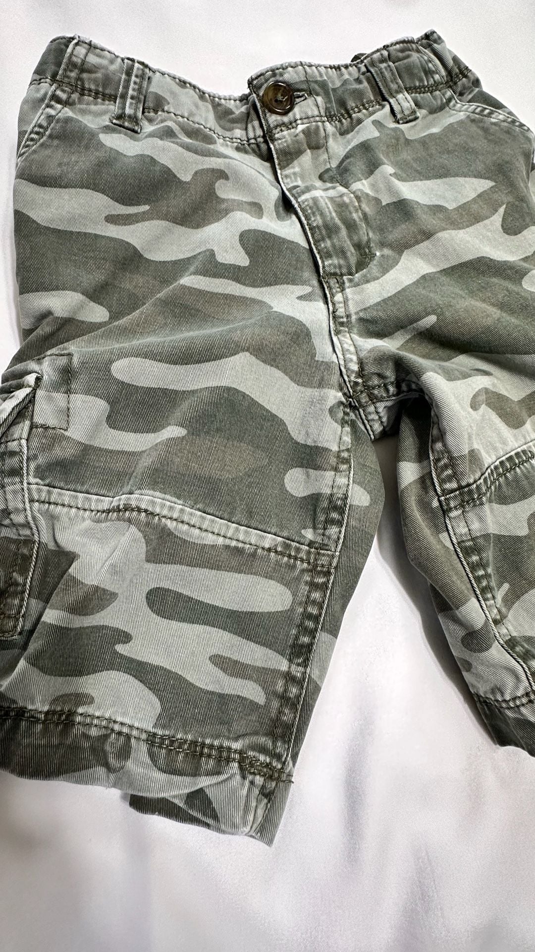 Carter's Camo Cargo Shorts Size 5 Green Military Print 3