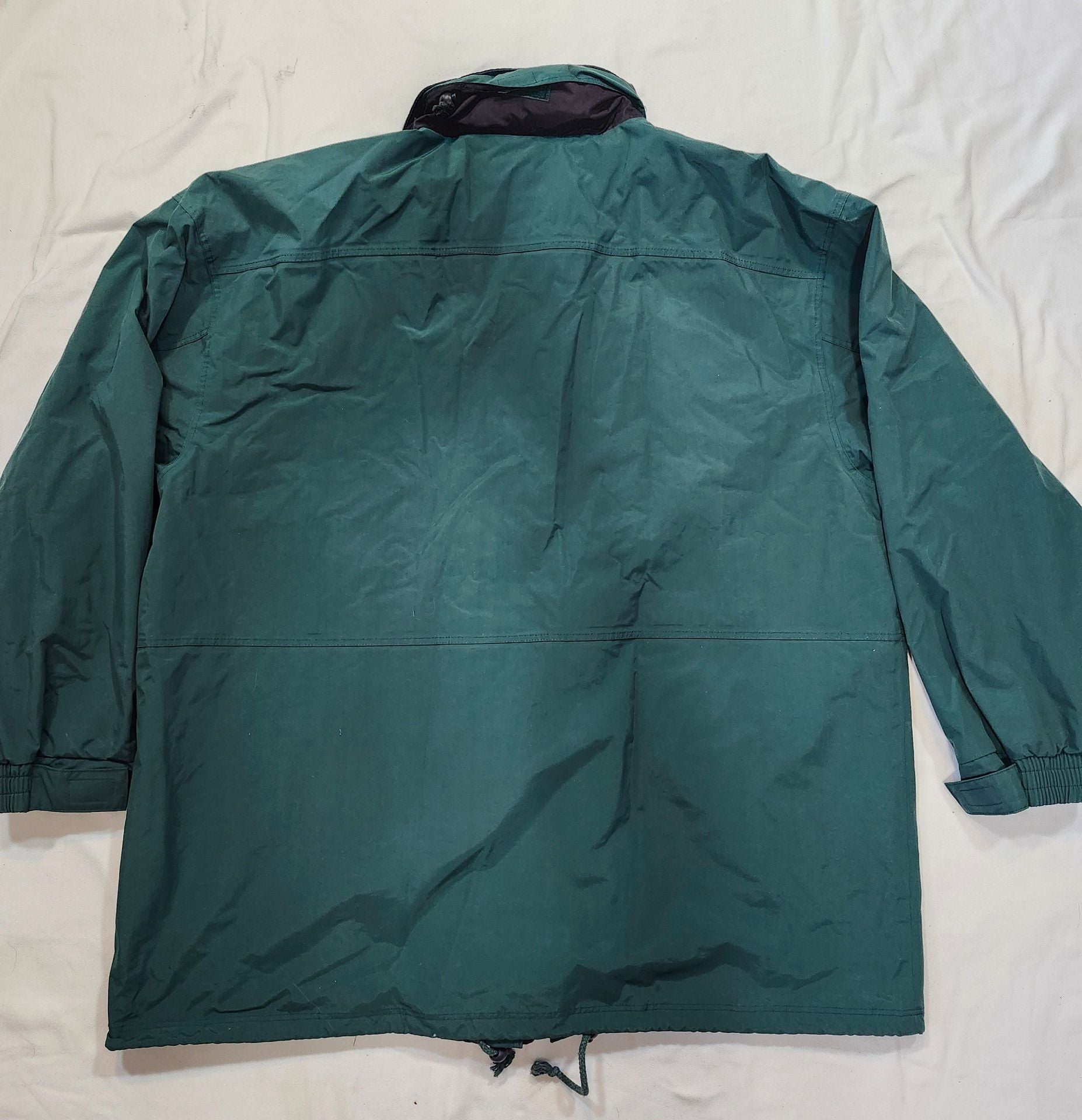Rivers End Jacket Size XXXL Green Plaid Lined Windbreaker 8