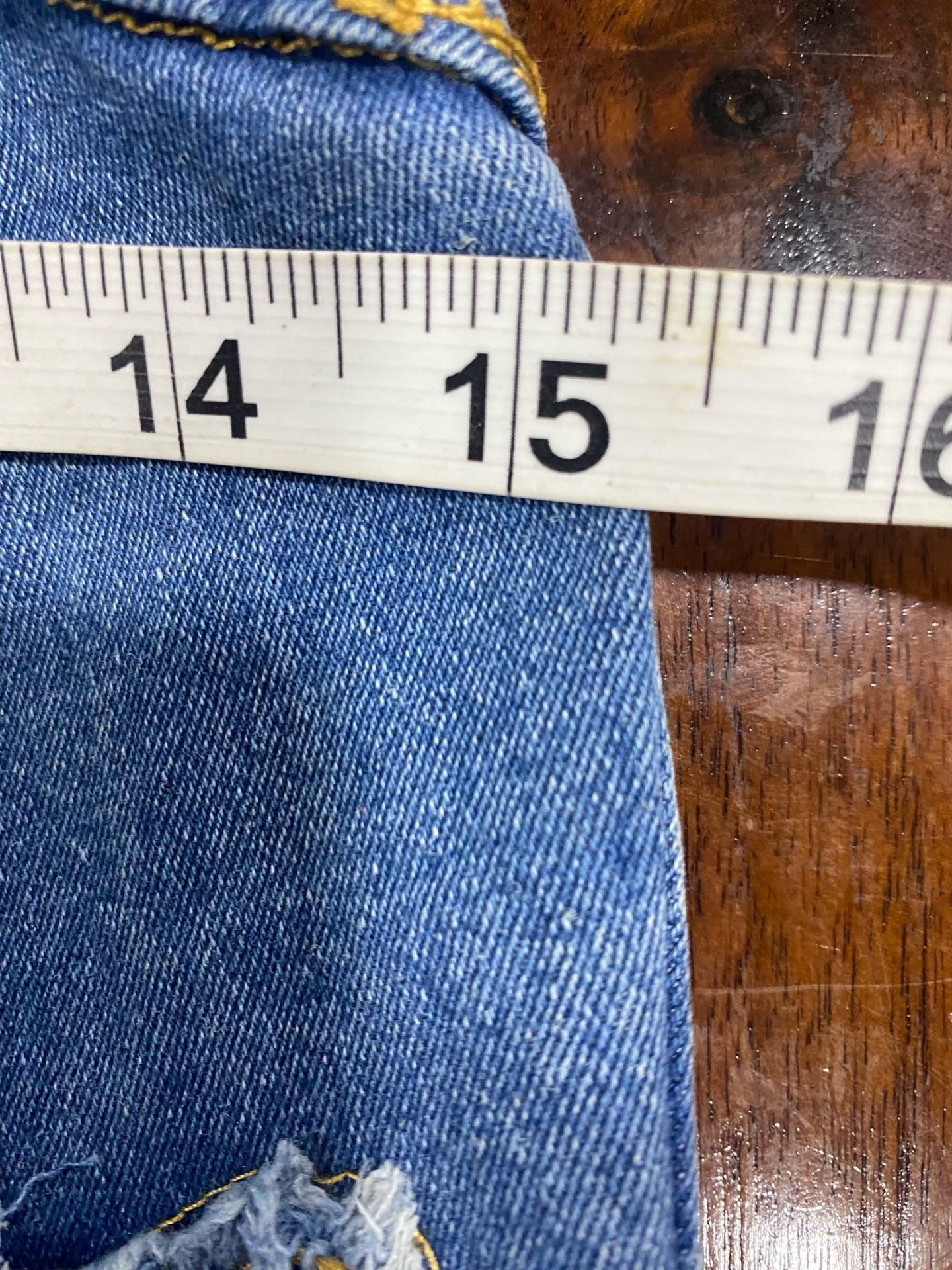 New!!Denim Cross Patch Strapless Jumpsuit Cargo Pants size large 13