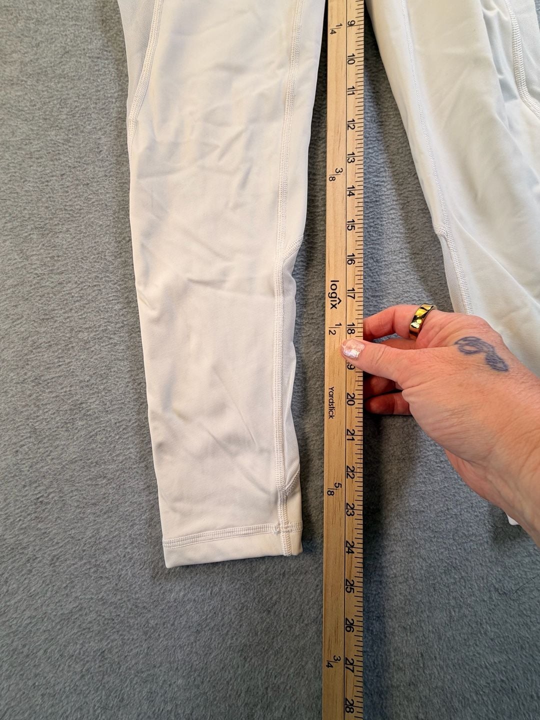Offline By Aerie Leggings Size S Short White Mesh Panel High Rise 4