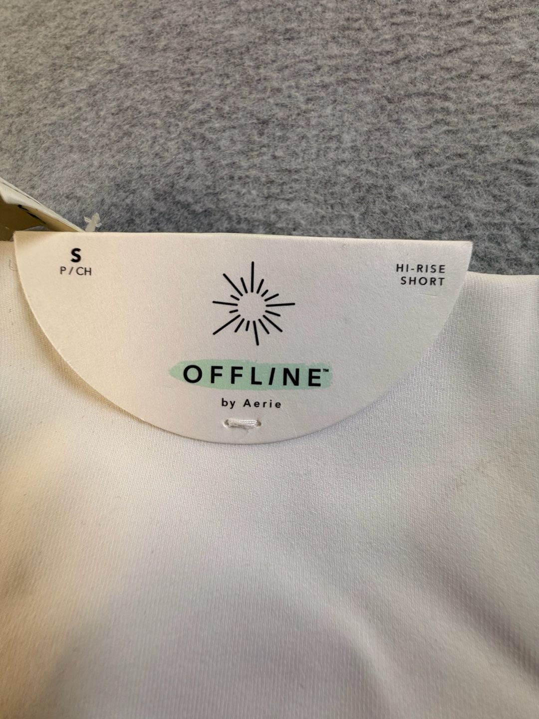 Offline By Aerie Leggings Size S Short White Mesh Panel High Rise 8