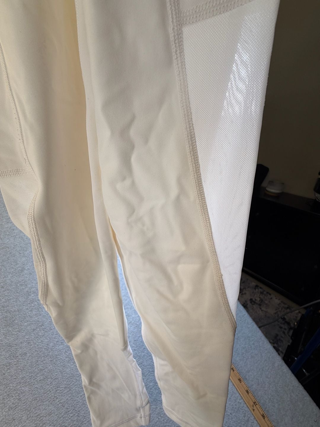Offline By Aerie Leggings Size S Short White Mesh Panel High Rise 9