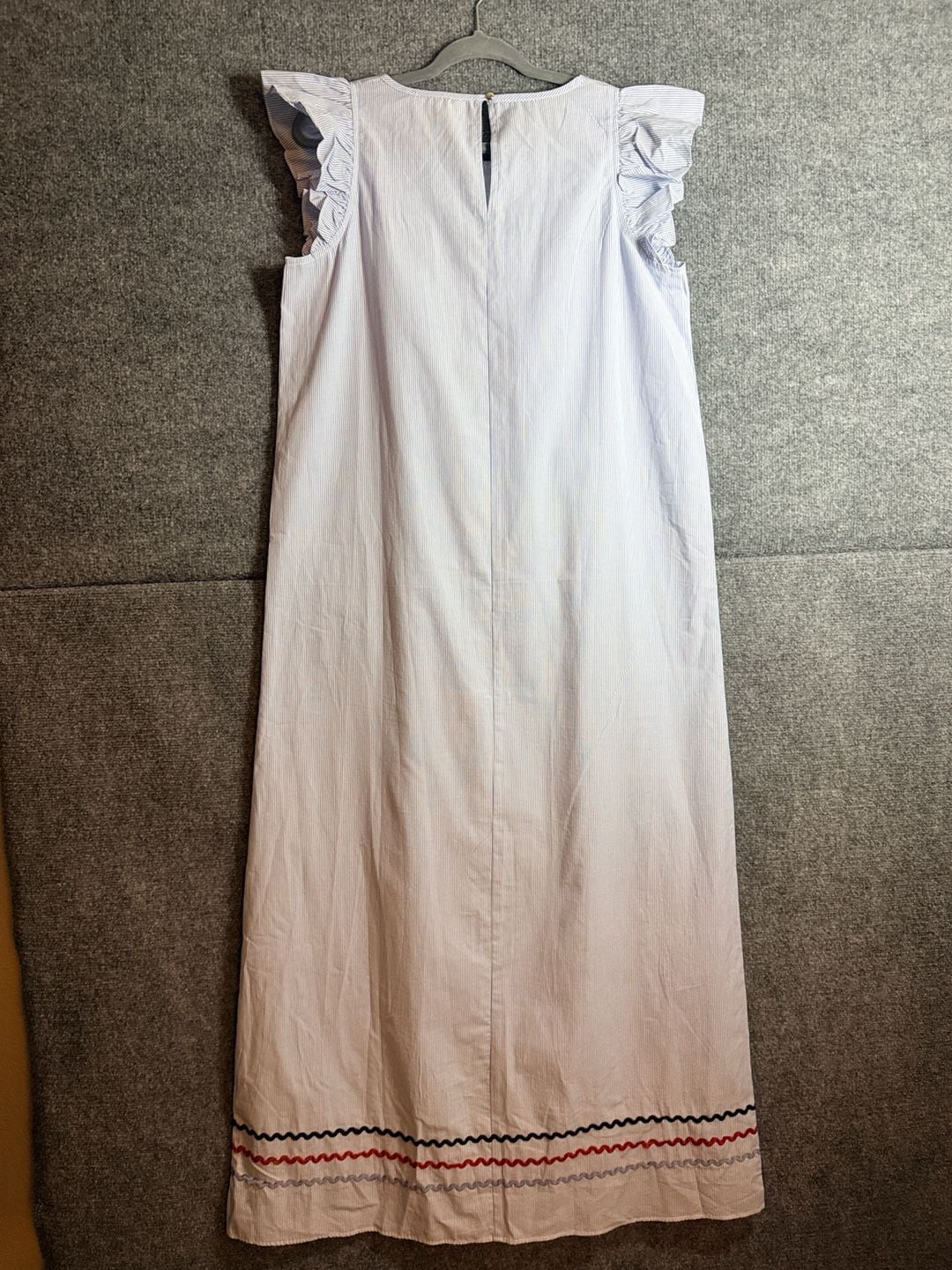NWT Sail To Sable Flutter Sleeve Maxi in Blue 7