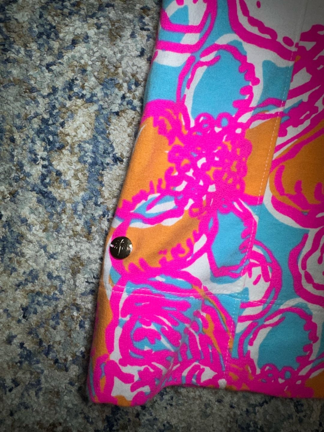 Lilly Pulitzer Dress Size XS Floral Print Keyhole Back Sleeveless 10
