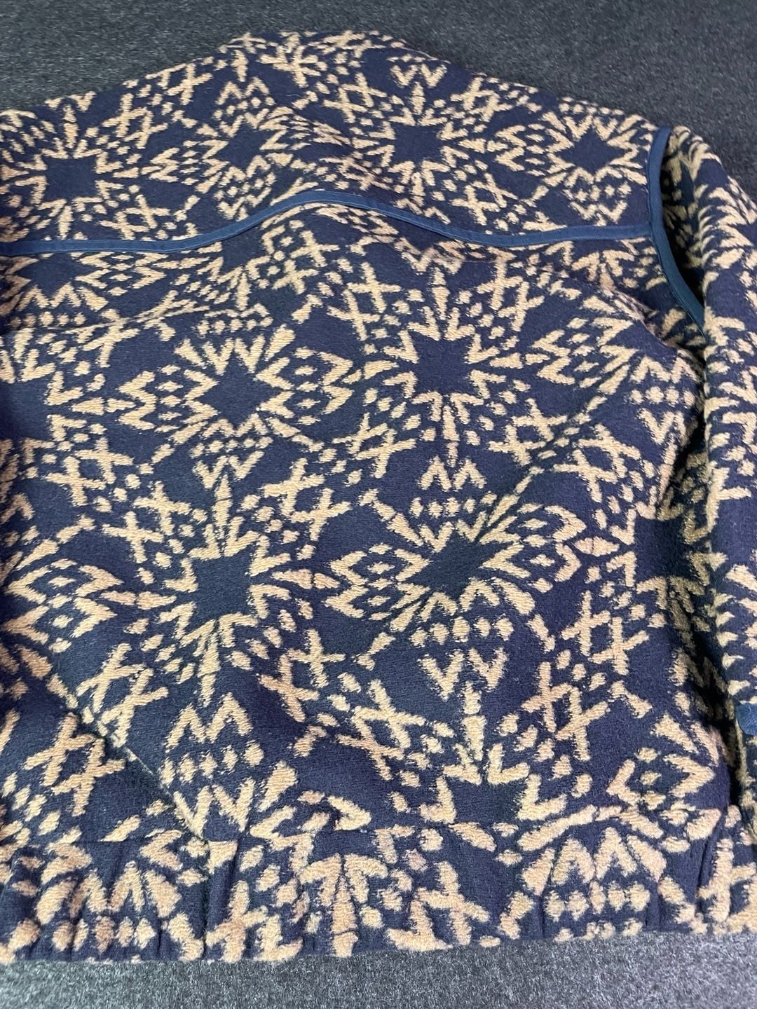 UGG Brigh Snap Fleece Jacket Size M Fair Isle Pattern 11