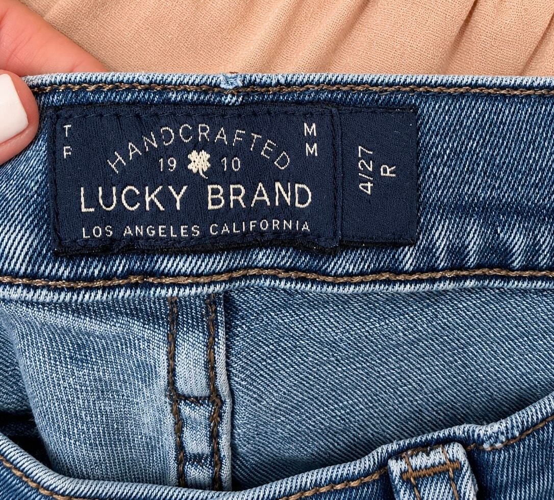 Lucky Brand Sweet Straight Jeans Size 4/27 R Blue Denim 4