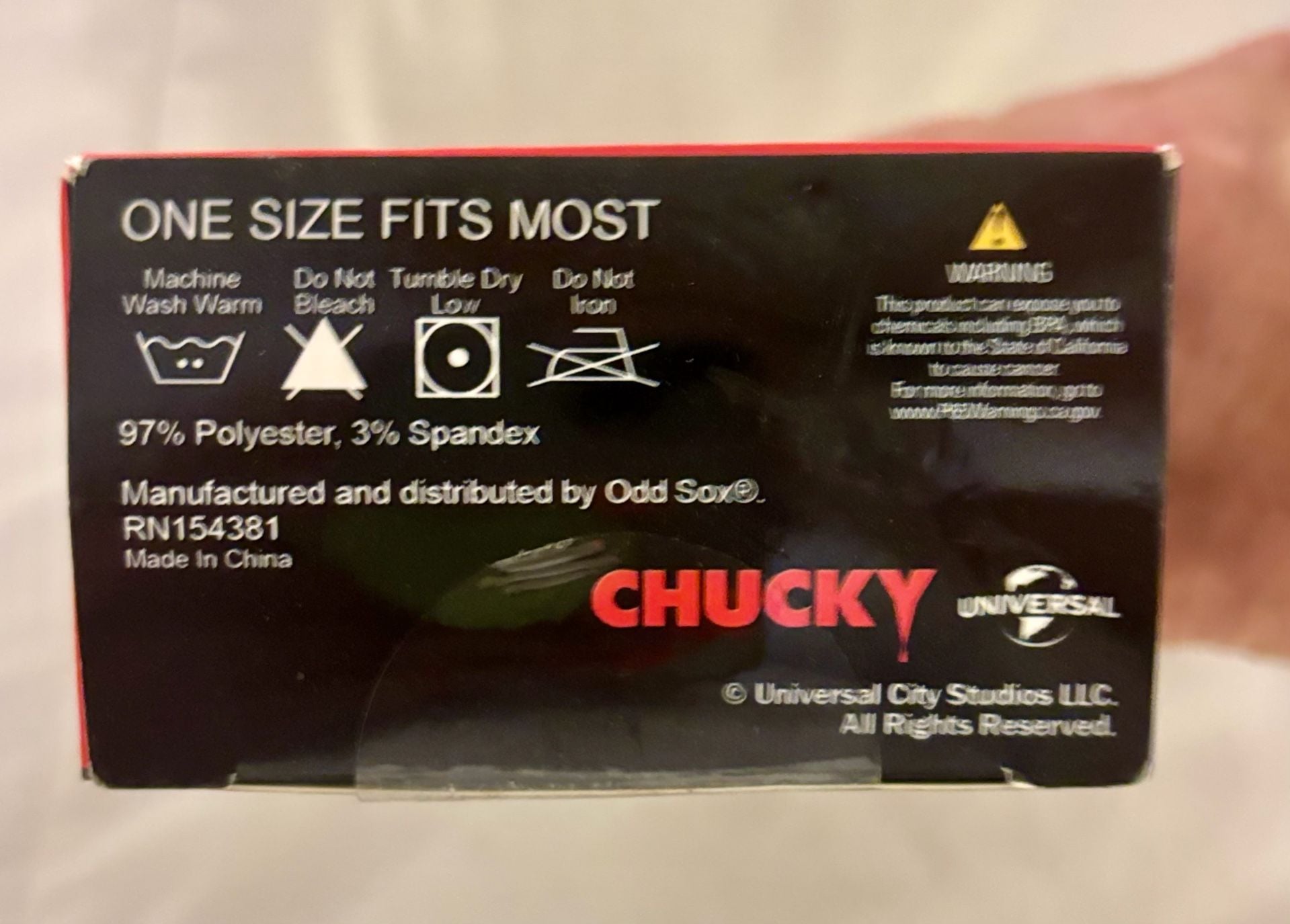 Odd Sox Chucky 5 Pack Crew Socks New in Box 4