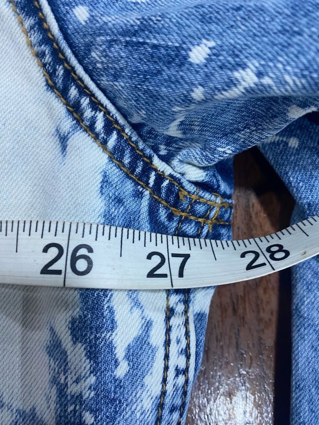 NWOT Easel Bleach Wash Denim Shirt Dress Size M oversized  11